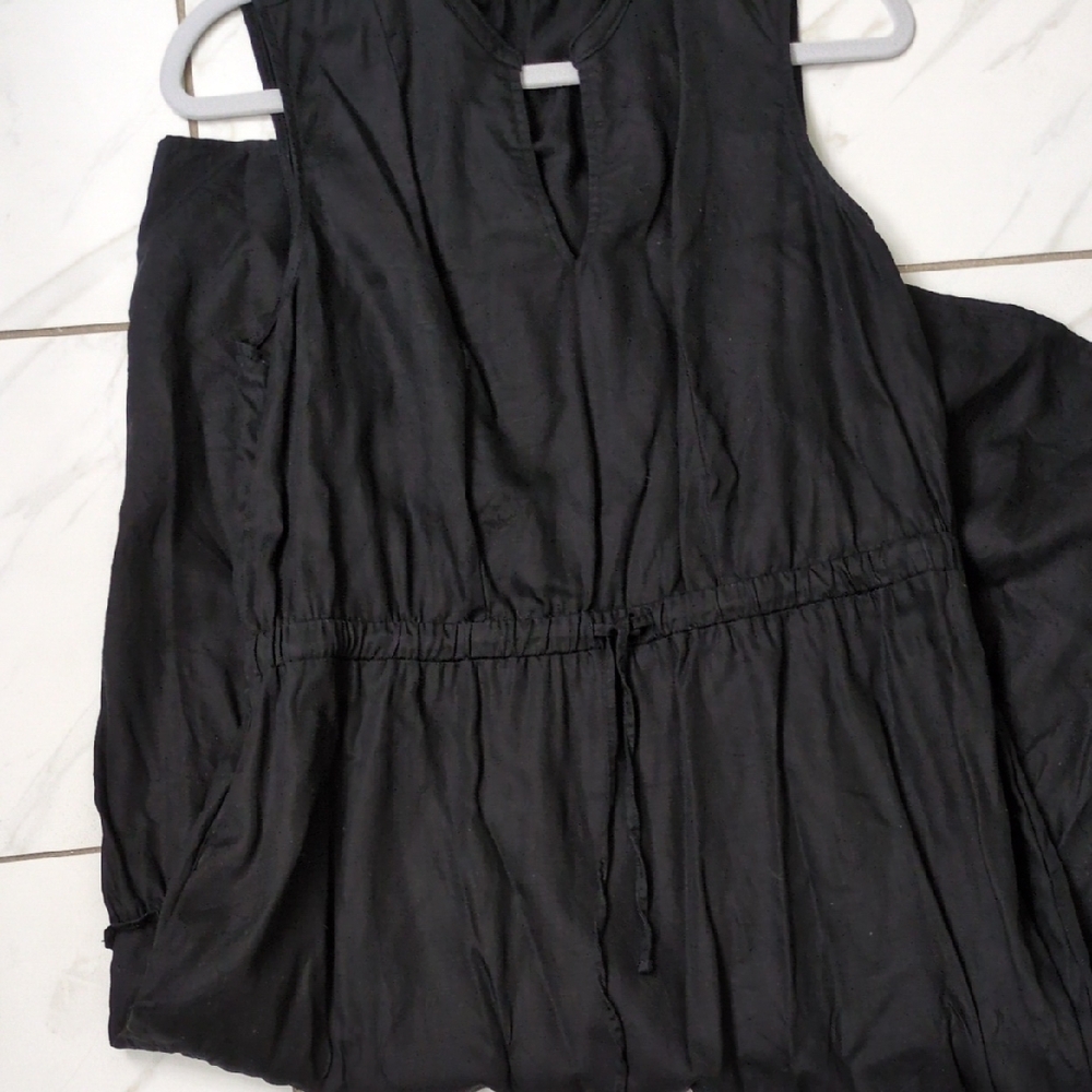 Lands' End Black Maxi Dress